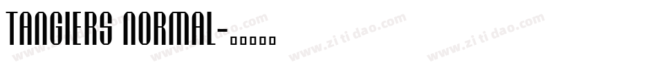 Tangiers Normal字体转换